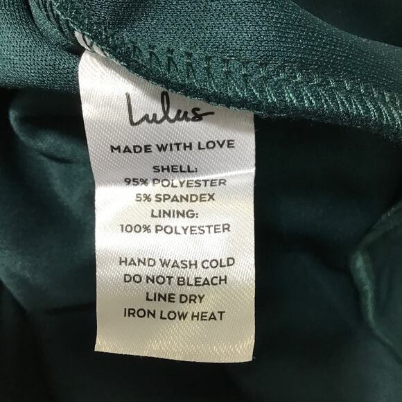 LULU'S M Emerald Behold My Love Off-The-Shoulder Twist-Front Maxi Dress NEW B45 - Picture 9 of 10